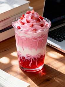 Cốc trà thủy tinh miệng rộng kiểu nơ thanh lịch, cốc nước đa năng dùng trong gia đình, cốc súc miệng du lịch, cốc nước ép, cốc cà phê và trà matcha. - Nhiều màu - Xem 8