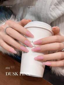 12毫升春夏美甲冰透明裸粉色系列凝胶指甲油胶水百搭多功能美白美甲适用于美甲沙龙和家庭DIY美甲用品 - 彩色 - 查看 6