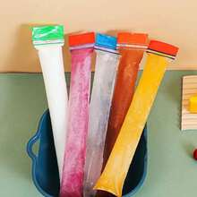 20pcs Zipper Seal Bags, Double Sealed Popsicle Mold Bags, Freezer Tubes, 230ml Yogurt/Juice Popsicle Molds, Homemade Ice Pop Bags, Disposable Juice/Alcohol Drink Ice Pop Molds, Suitable For Kitchen And Restaurant Use - Multicolor - View 7