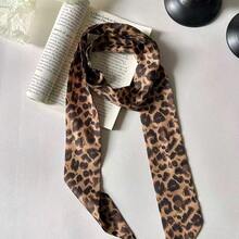 1 buah Syal Panjang/Bando/Penghangat Leher Motif Leopard Bergaya Baru, Cocok untuk Penggunaan Sehari-hari - Macan Tutul - View 8