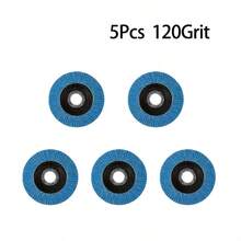 5PCS 4-1/2 Inch Fiber Backed Silicon Carbide Flap Discs - High-Efficiency Grinding Wheels For Metal Rust Removal And Finishing - Angle Grinder Compatible, Metal Polishing, Angle Grinder Accessories, Durable Construction, Longlasting Durability 120# - 5 PCS 120# - View 7