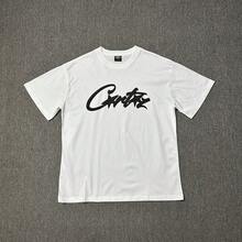 Top de  destacada en 2026: Camiseta unisex de manga corta, estilo casual y versátil, hecha de algodón puro, talla grande, con estampado de la letra  Alcatraz, popular en 2026, para comercio exterior transfronterizo. - 3181 Blanco - Ver 3