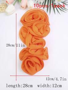 Áo nịt ngực xếp ly 3D nhiều màu mới, cuộn tay, phụ kiện quần áo tự làm, thích hợp cho váy cưới, váy khiêu vũ và các đồ trang trí khác - nhiều màu - Xem 35