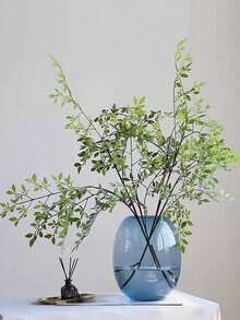 1/2 根人造树枝，高挑的植物枝干，适用于婚礼、花园、办公室、家居装饰，绿叶枝条适合室内花瓶、高花瓶、户外花园、婚礼、派对、餐桌摆饰。 - 彩色 - 查看 3
