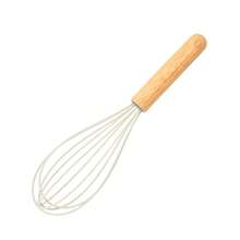 Wooden Handle Silicone Cooking Utensils, Heat Resistant Kitchen Silicone Whisk - Multicolor - View 7