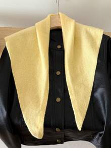 1pc Pure Wool Triangular Scarf, Versatile Use, Excellent Warmth, Suitable For Winter Wear, Can Be Used As Headwear Or A Fashionable Multifunctional Gift - Multicolor - View 3