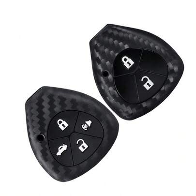 Bao đựng chìa khóa xe hơi bằng silicon 2/3/4 nút cho Auris HiLux Corolla Fortuner Prado Camry Yaris Vitz Vios Ractis