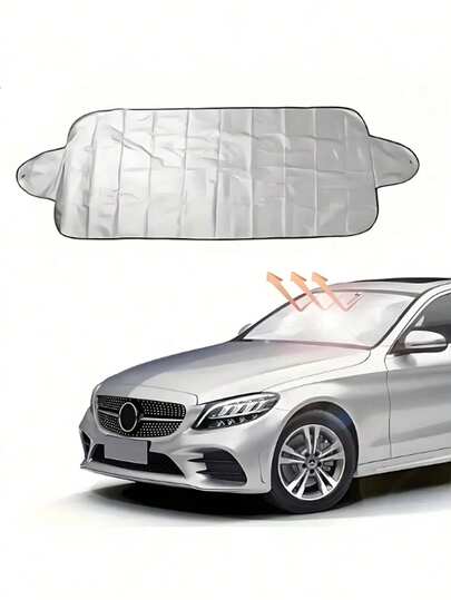 1pc Car Protective Cover, Suitable For Spring, Summer, Autumn And Winter, Dust-Proof, Sunshade, And All-Weather Protection