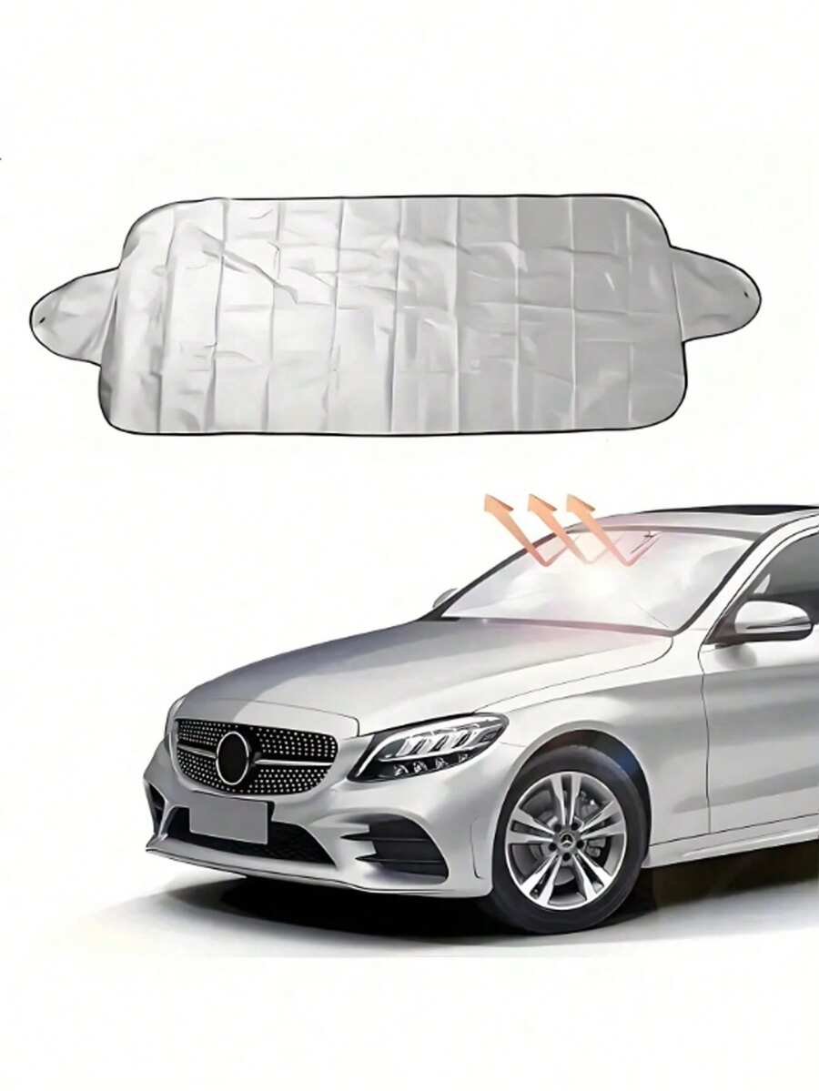 1pc Car Protective Cover, Suitable For Spring, Summer, Autumn And Winter, Dust-Proof, Sunshade, And All-Weather Protection - Multicolor - View 1