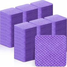 2000/1000/200 片装指甲清洁湿巾 - 专业无绒指甲油卸除棉片，UV凝胶清洁湿巾，无香型指甲准备和抛光清洁工具（紫色） - 紫色 - 查看 6