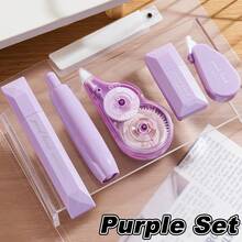 Mixed Shape Correction Tape Set, Retractable White Out Tape For Exam, Smooth Correction Tape, Reliable Liquid Paper Tape Eraser For School Office Supplies - 套裝 - 查看 15