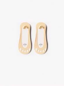 1/2/4/6 đôi tất thuyền năm ngón cho nữ, tất tàng hình, chất liệu cotton thoáng khí, chống trơn trượt, miệng nông, thích hợp cho mùa hè - Nhiều màu - Xem 8