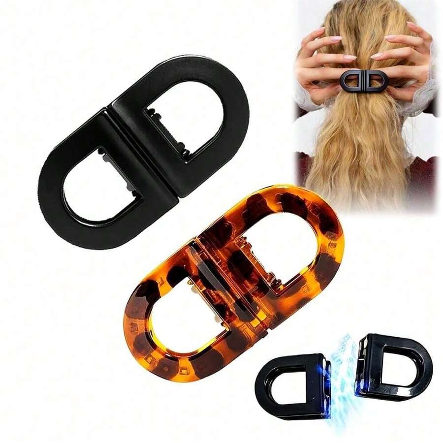 Magnetic Tropical Sunset Hair Clips Set, Flat Magnetic Hair Clips For Women, Durable Non-Slip Home Decor, Suitable For Daily Hairstyles, No Crease, Thin Yet Thick, Intuitive, No Trace Or Residue, Suitable For Home And Travel, Easily Create Women's Hairstyles - A - View 1