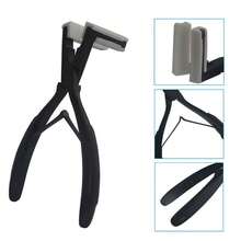 Stainless Steel Sealing Pliers For Wigs, Flat Hair Extension Tools, Real Human Hair Styling Pliers, Tape Clamping Pliers, Black - Black - View 11