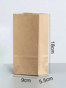 30 túi giấy Kraft dày, đáy xếp, túi đựng đồ ăn mang đi, túi đựng bánh mì, bánh nướng, bánh mì kẹp thịt, túi giấy đựng đồ. - Nhiều màu - Xem 12
