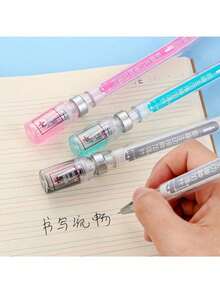 3/6/12 piezas Bolígrafos con forma de jeringa creativa, bolígrafos de inyección de virus simulados, bolígrafos de tinta negra a base de agua de 0.38 mm, artículos de papelería interesantes para estudiantes - jeringuilla - Ver 4