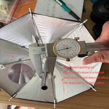 可调节手机支架带迷你伞架 - 户外智能手机遮阳罩 - 便携式手机遮阳罩，车载遮阳伞 - 易于搭配，适合户外旅行 - 彩色 - 查看 11