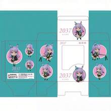1个可爱Q版黏土摆件，可灵活搭配不同主题的桌面展示 - 彩色 - 查看 6