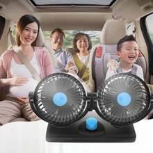 360° Dual Car Fan – Powerful Cooling For Vehicle Dashboard ❄️ - A - View 5