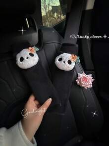 卡通熊猫可爱汽车安全带套 - A - 查看 5