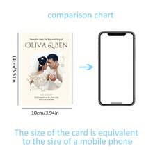 Customized Heart-Shaped Card, Customized Cake Card, Customized Card Content, Customized Invitation Card, Greeting Card, Wedding Season, Birthday, Christmas, Mother's Day, Valentine's Day, Chinese New Year - Wedding Card 1 - View 10