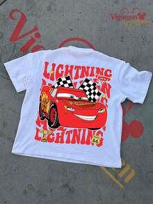 Disney Cars Short Sleeve T-Shirt - 白色 - 查看 3