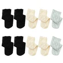 1/5/10 Đôi tất lưới ren jacquard khoét rỗng thời trang tối giản dành cho nữ/sinh viên, mỏng nhẹ, mùa xuân/hè. - Nhiều màu - Xem 14