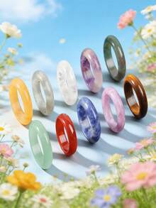 1/5/10/20pcs Set Elegant Natural Crystal Ring Holder - Jewelry Accessories, Transparent Crystal Ball Stand - Multicolor - View 4