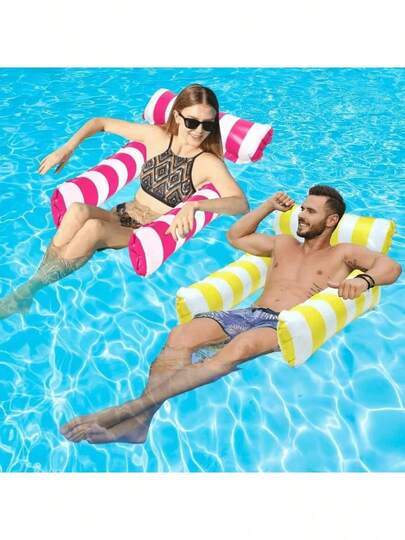 Inflatable Water Floating Chair With Backrest, Foldable Inflatable Pool/Beach Party Chair, Multipurpose Summer Outdoor Water Recreation Floating Chair, Portable Floating Bed Suitable For Summer Birthday Party Student Gift
