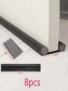 Door Sweep Weatherstrip, Bedroom Soundproof Anti-Draft Seal, Leather Quiet Insulation - Double-sided - View 14
