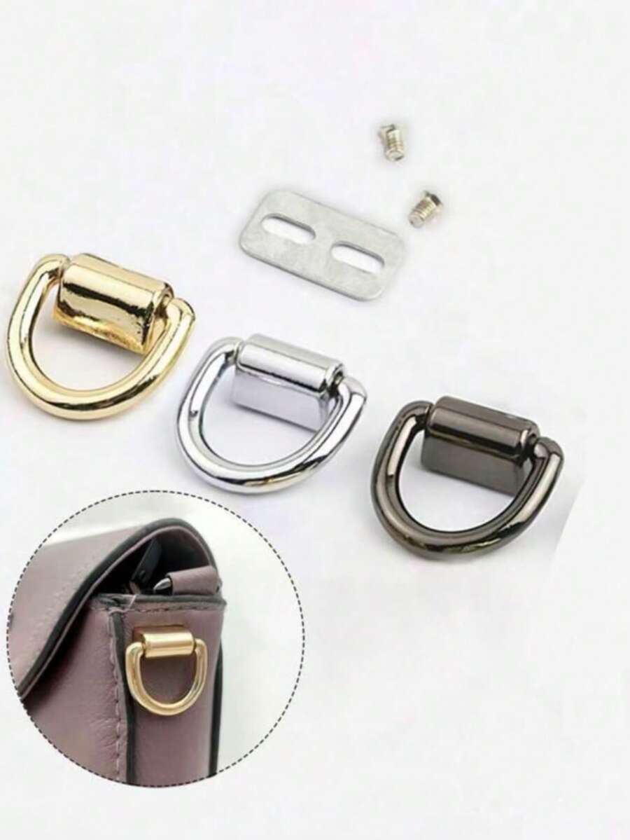 Accesorios DIY para bolsos: Hebilla en D, Correa con anilla, Herramientas de modificación, Ganchos de tornillo, Esenciales para vacaciones - Multicolor - Ver 1