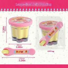 1 pieza Nuevo juguete de alimentación de pudín, juguete modelo de explosión de red de alimentación de gelatina, adecuado para niños y niñas, regalo perfecto para vacaciones/cumpleaños - Multicolor - Ver 12