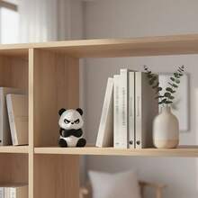 1pc 3D Printed Angry Panda Figurine, Decorative Angry Panda, Suitable For Home, Office Decor, Perfect Gift For Friends And Family (Random Gradient Layer) - Multicolor - View 7