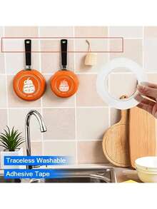 Băng keo hai mặt siêu chắc, không để lại dấu vết, dài 5 mét, sử dụng được nhiều mục đích, có thể cắt được. Băng keo trong suốt hai mặt siêu bền, chống thấm nước, có thể tái sử dụng, thích hợp cho đồ dùng nhà bếp và phòng tắm. Các loại băng keo trong suốt hai mặt siêu chắc, chống thấm nước, có thể tái sử dụng, với các chiều dài 1/2/3/5 mét. - Xem 9