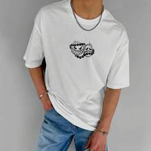 Top de  Caliente 2026: Camiseta de Algodón Grueso con Estampado de  Ace Poker, Camiseta de Manga Corta de Dibujos Animados para Hombres y Mujeres - SMSCAVGYEF059 - Blanco - Ver 3