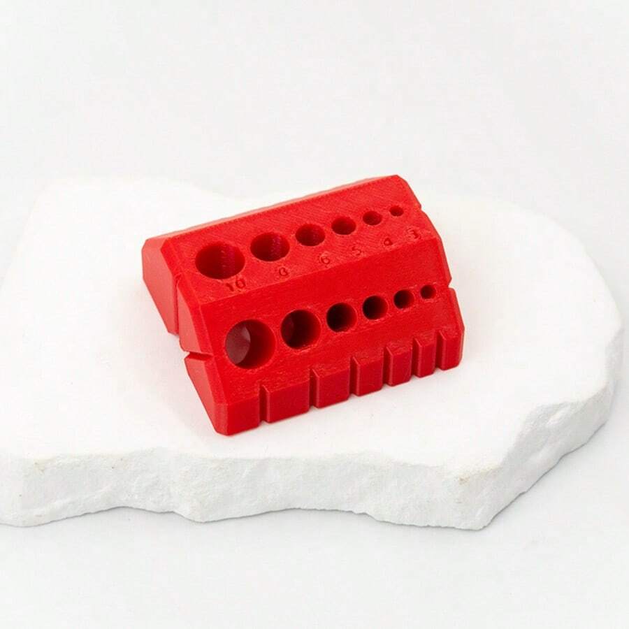 3D Printed Drill Guide Bit Holder Locator Fixture Small Tool - Green - View 1