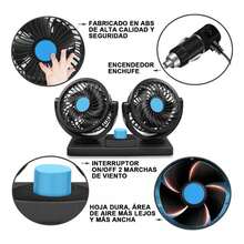 360° Dual Car Fan – Powerful Cooling For Vehicle Dashboard ❄️ - A - View 7
