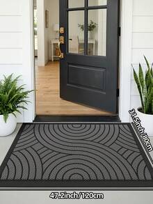 DAJIANG 1pc Thick PVC Rubber Non-Slip Doormat, Waterproof & Durable, Suitable For Indoor & Outdoor, Easy To Hand Wash & Clean, Applicable For Home And Commercial Spaces, Multiple Sizes Available - Multicolor - View 15