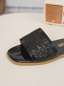 Thiết kế đính sequin lấp lánh, thời trang cao cấp, độc đáo, phù hợp cho tiệc tùng, du lịch và trang phục trẻ em. - màu đen - Xem 7