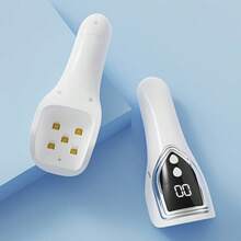 便携式可充电LED美甲灯 - 小巧手持式凝胶指甲油灯，带数字显示屏，符合人体工程学设计，快速简便的美甲，USB充电，白色，凝胶指甲油烘干机 | 现代美甲灯 | 亮泽效果，凝胶指甲油 - 彩色 - 查看 11