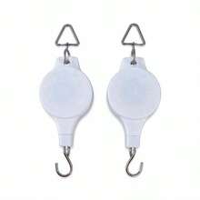 Bộ 2 móc treo cây chịu lực điều chỉnh được, thích hợp để treo giỏ hoa, máng cho chim ăn và đèn trồng cây, móc điều chỉnh tự khóa, dễ dàng nâng và hạ giỏ cây. - Nhiều màu - Xem 6