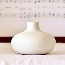1 Stück oder 3 Stücke Set weiße Donut Vase, nordischer minimalistischer bohemian Stil, geeignet für getrocknete Blumen, Zimmerpflanzen, ideal für Heimdekoration, Hochzeitstischdekoration, Bücherregal Dekoration, Rückkehr zur Schule Dekoration, auch ein tolles Geschenk zu Weihnachten, Einweihung, Muttertag, Valentinstag - Terrakotta-Vase - Übersicht 8