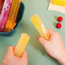 20pcs Zipper Seal Bags, Double Sealed Popsicle Mold Bags, Freezer Tubes, 230ml Yogurt/Juice Popsicle Molds, Homemade Ice Pop Bags, Disposable Juice/Alcohol Drink Ice Pop Molds, Suitable For Kitchen And Restaurant Use - Multicolor - View 8