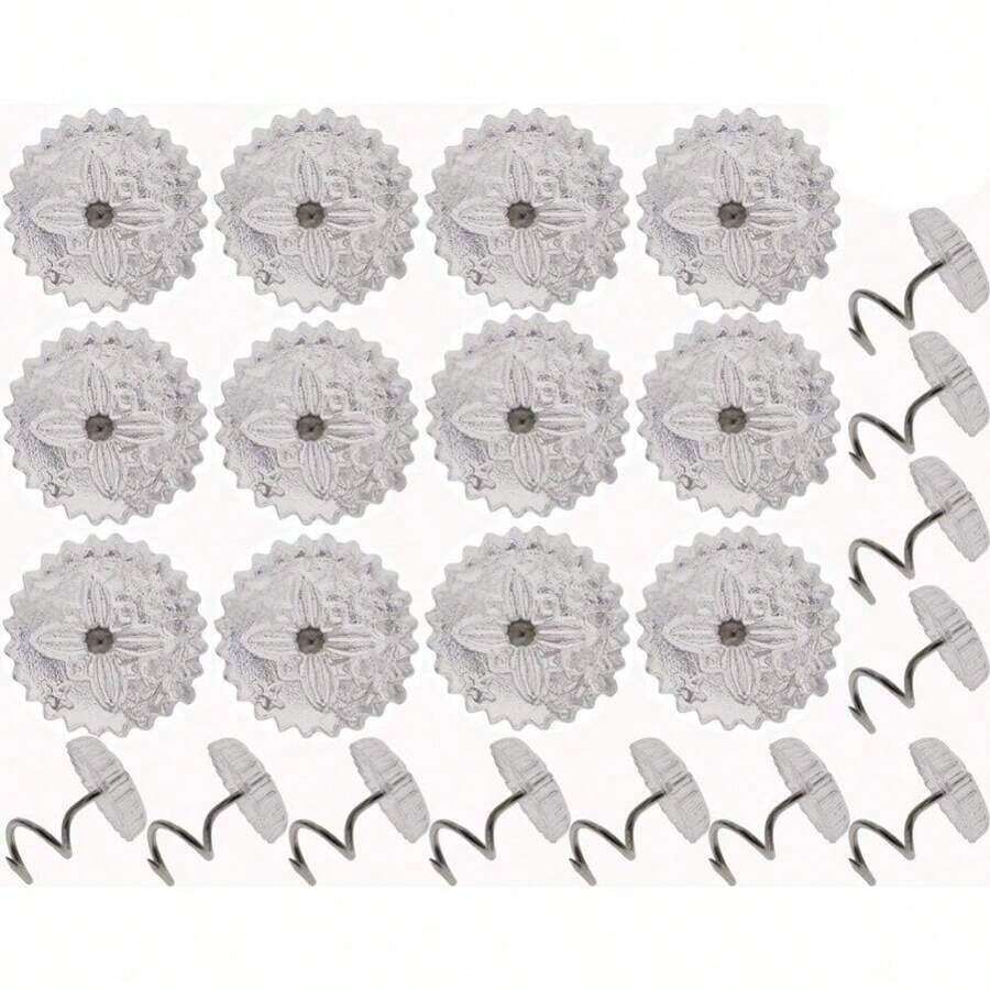 50-Piece Twist Pins - 0.6 Inch Screw Nail Pins Slipcovers And Bed Skirts - Default - View 1