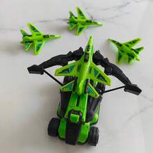 Green Flying Shooting Toy, Simple Fighter Jet Launcher Toy, Family Entertainment Battle Game, Suitable For Outdoor Sports And Recreation, Manual Launcher, Children & Boys Gift, Halloween & Christmas Gift - Green - View 10