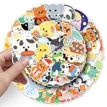 50pcs Original Graffiti Animals Vinyl Stickers, Beautiful And Practical, Suitable For Scrapbooks, Diaries, Bumpers, Skateboards, Water Bottles, Helmets, Water Cups, Car Stickers, Etc. - Multicolor - View 6