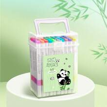 1 caja de marcadores de pintura acrílica, (12/24/36/48/60/80/100/120 colores), adecuados para pintura DIY, marcadores acrílicos de secado rápido, excelentes para grafiti y arte escolar, se envía la versión antigua/nueva al azar - Unitalla - Ver 9