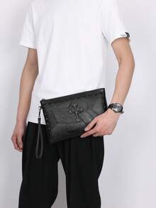 New Fashion Versatile Unisex Rivet Envelope Clutch Bag, Large Capacity Handbag - Multicolor - View 5