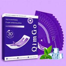 Tiras blanqueadoras de dientes de color púrpura + Adhesivo seco PAP+, Blanqueamiento de dientes, Tiras blanqueadoras, Limpieza profunda, Cuidado oral, Tiras blanqueadoras, Aliento fresco, Tiras blanqueadoras, Adecuado para viajes y uso en el hogar, Blanqueamiento púrpura, Adhesivo seco - Morado + PAP + Adhesivos secos + Tiras blanqueadoras de dientes - Ver 1