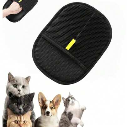 2pcs Pet Deshedding Gloves, Pet Grooming Gloves, Cat Grooming Gloves, Effectively Removes Hair And Static. Suitable For Cats And Dogs. Essential Pet Grooming, Fashionable Pet Accessory, Pet Grooming Gloves